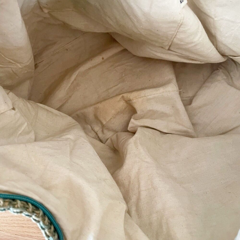 Vintage Woven Raffia Should Bag Tote Oversized Boho Countrycore Market Beach - Picture 3 of 8